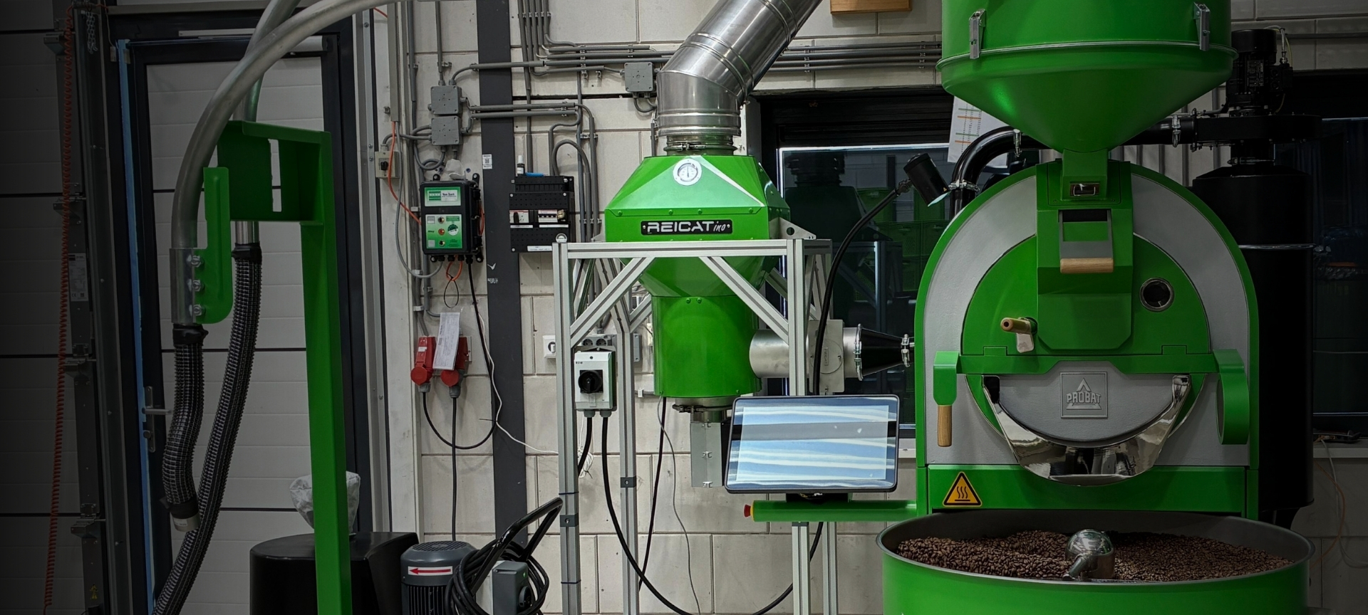 ReiCatino® electrically powered catalyst for shop roasters