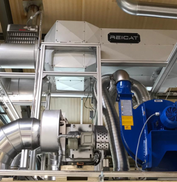 Reinigung von Abluft aus Blechdruckerei